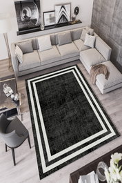Conceptum Alfombra W837 Negro 80 x 120 cm